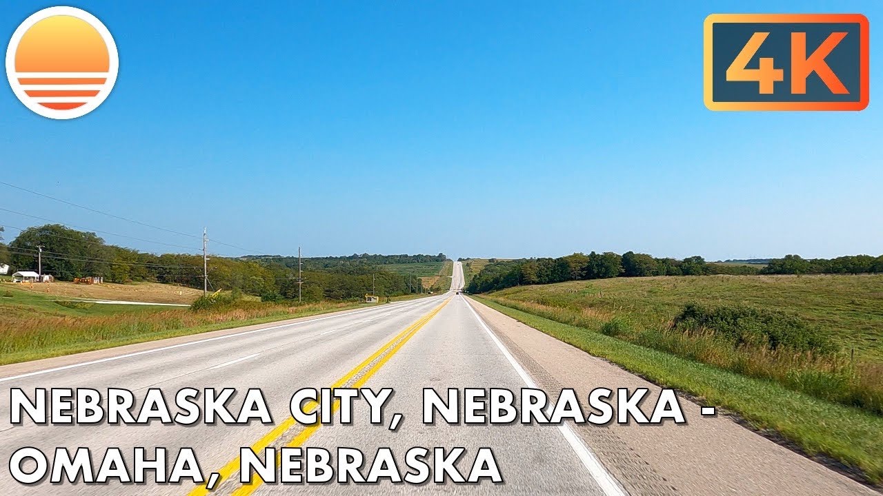 Nebraska City, Nebraska to Omaha, Nebraska!  Drive with me on a Nebraska highway!