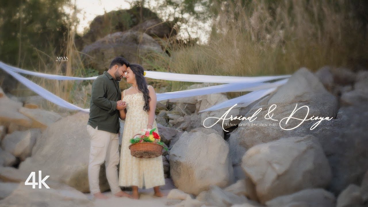Rishikesh PreWedding Shoot 2025 | 4K Video | Arvind & Divya From Agra | AryanPhotography Uttarakhand