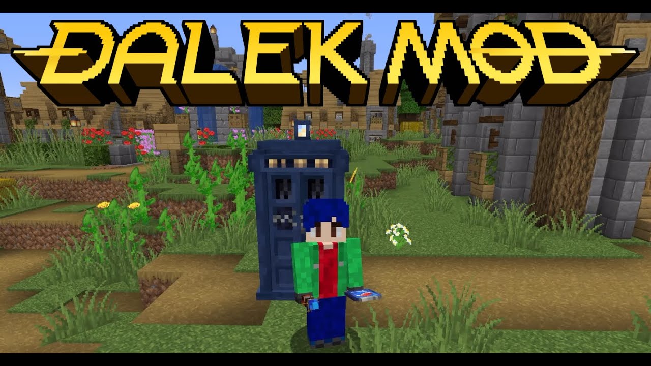 Демонстрация мода Dalek в Minecraft