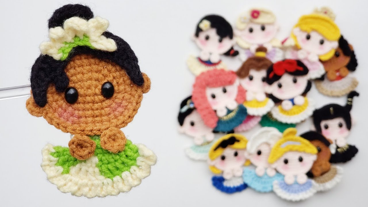 TIANA Crochet Hair Clip | Crochet Brooch | SpringDay DIY