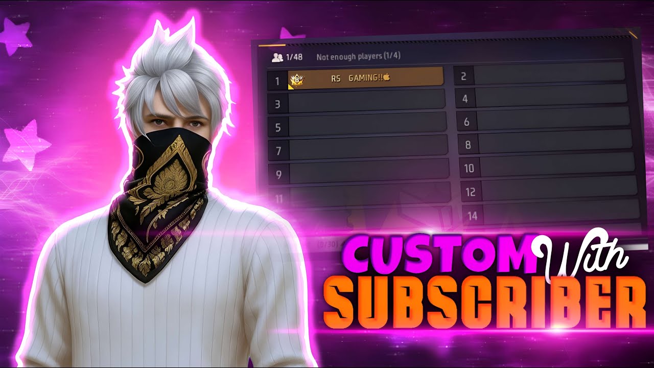 CUSTOM 😮& UID CHECKING 🔴 FREE FIRE MAX ✅ #freefire #ytlive @rsgaming600k - Free fire max