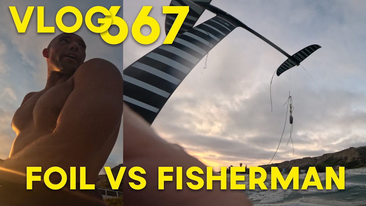 Beef with a fisherman while foiling - vlog 667