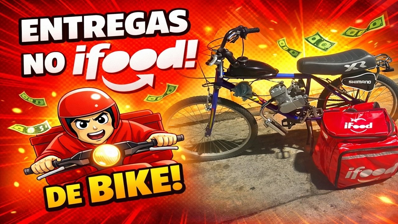9 HORAS NO IFOOD DE BIKE MOTORIZADA  -  QUANTO FIZ ?