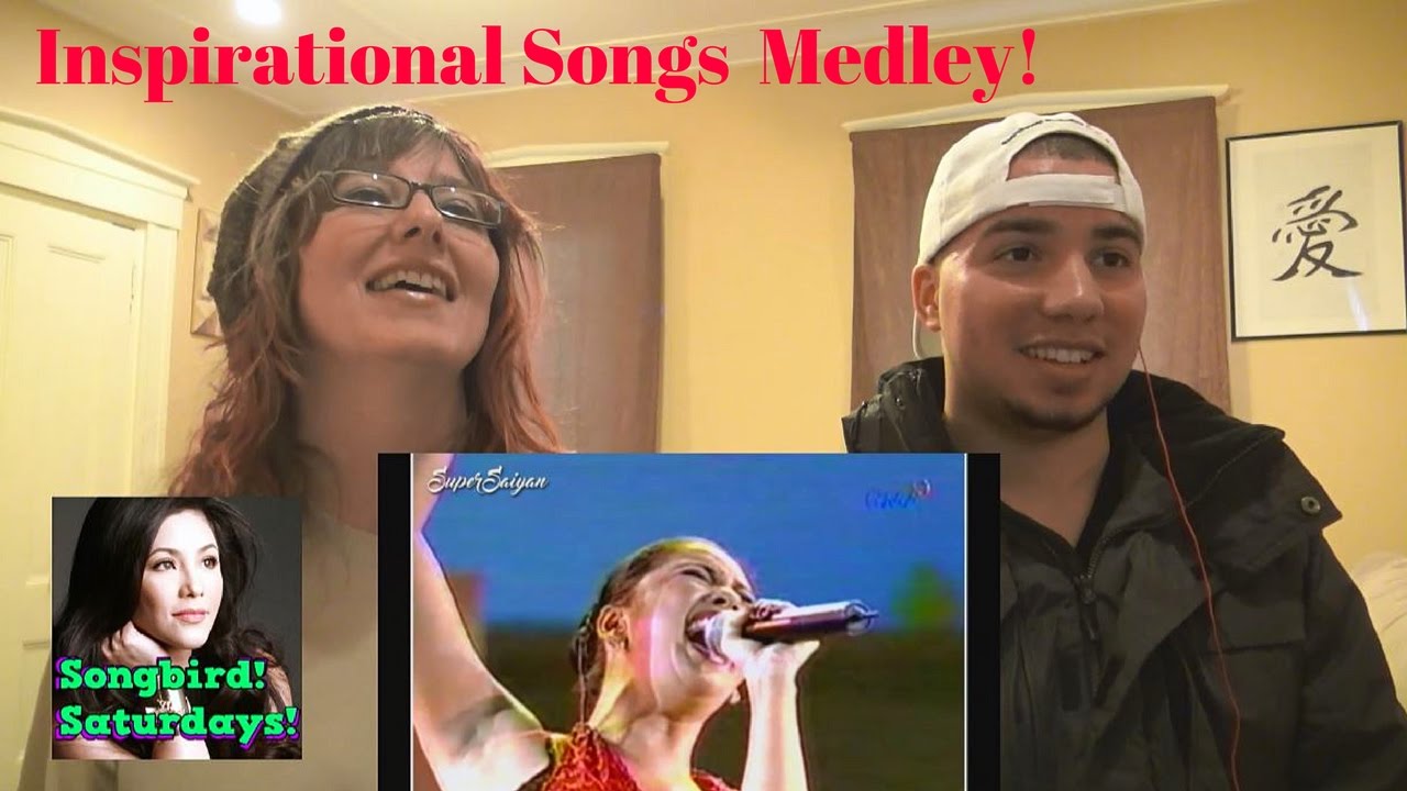 MOM & SON REACTION! INSPIRATIONAL SONGS MEDLEY Regine Velasquez (Songbird Saturday!)
