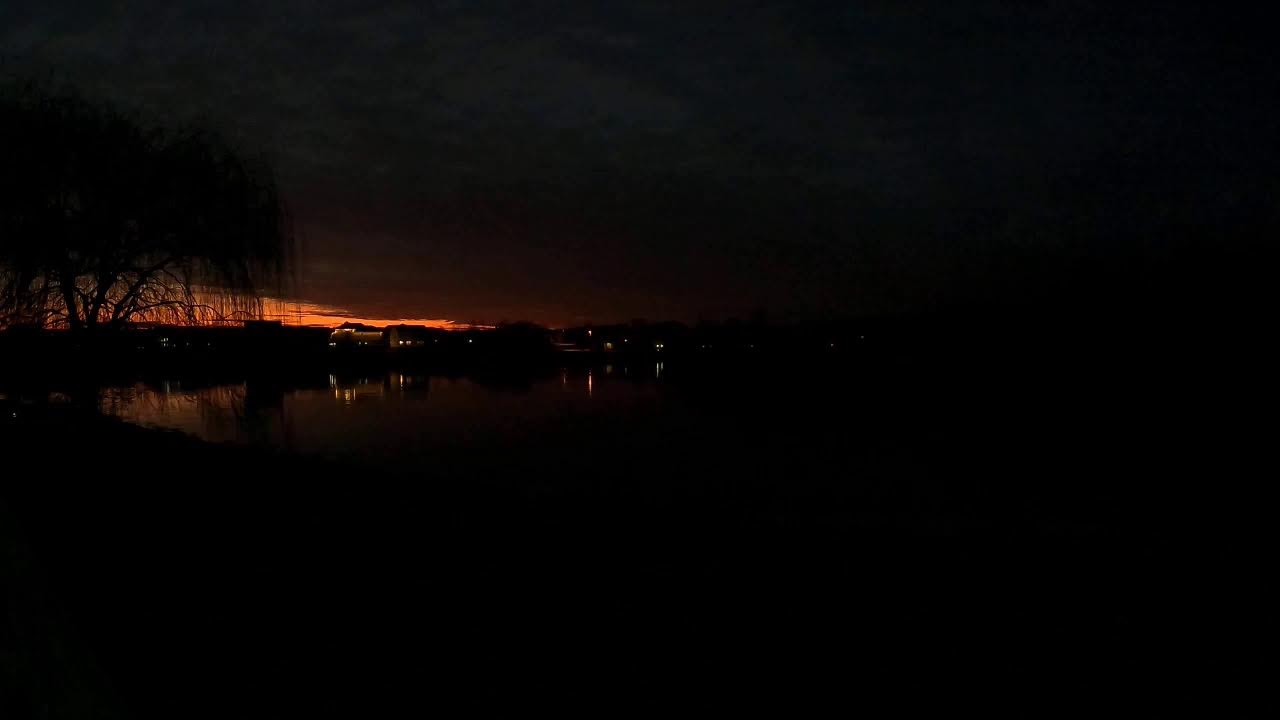 Beautiful frozen lake sunset - Streaming Live from my #GoPro