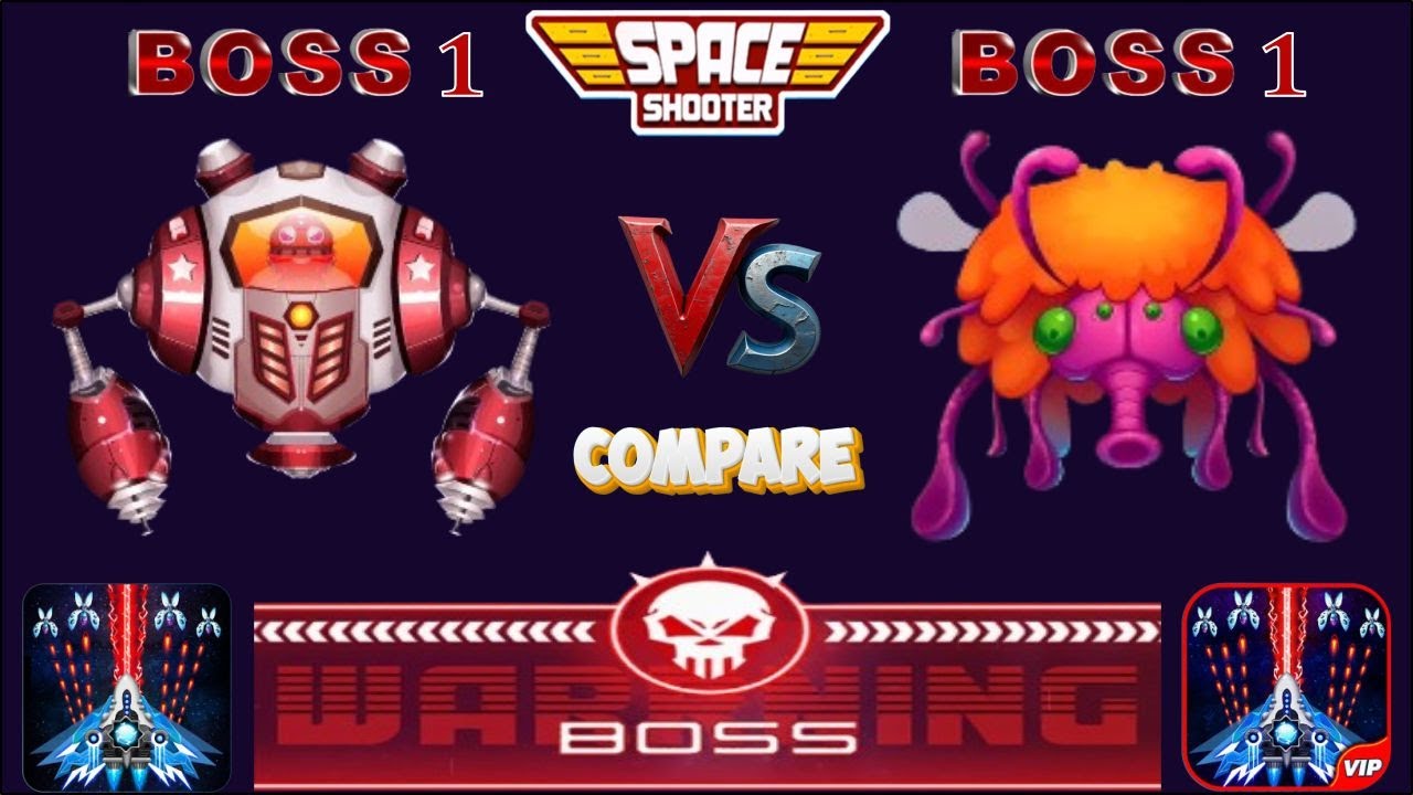 🚀 Space Shooter: Galaxy Attack 🌌 Boss 1 Compare & Review 🔥 By Apache Gamers 🎮