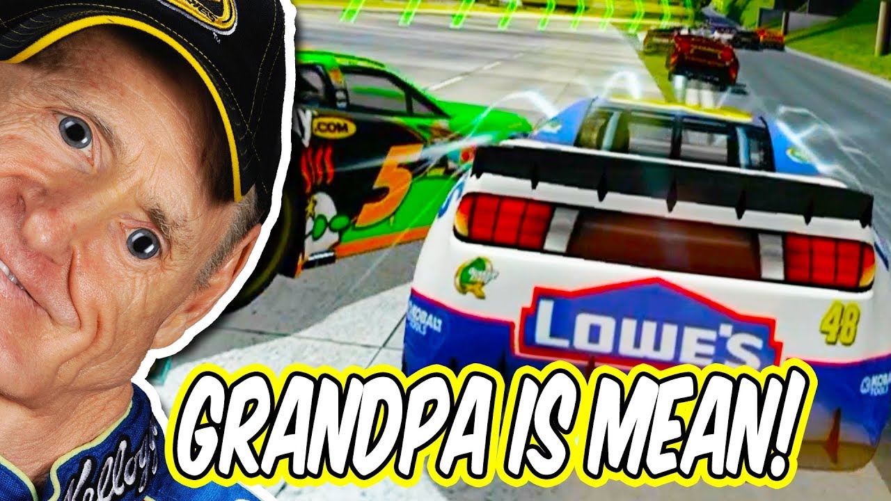 I'VE HAD ABOUT ENOUGH OF GRANDPA! // NASCAR Unleashed Funny Racing