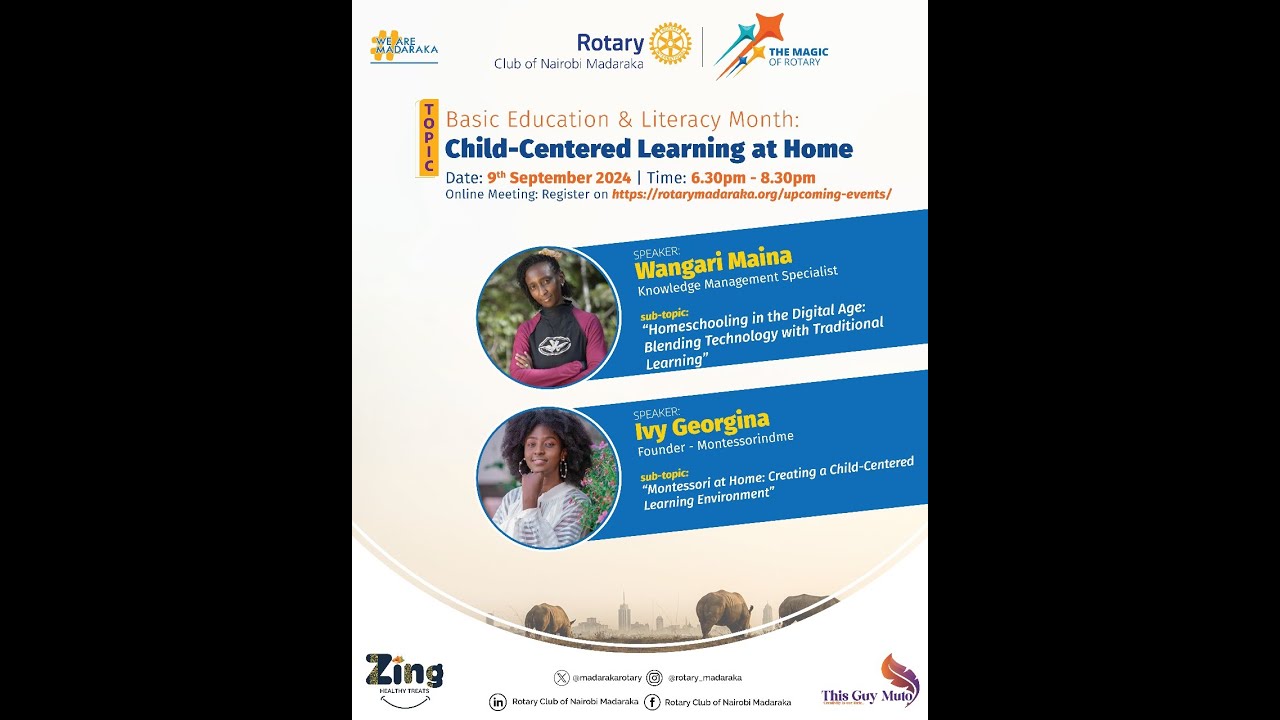 Basic Education & Literacy Month: Child-Centered Learning at Home | Rotary Club of Nairobi Madaraka