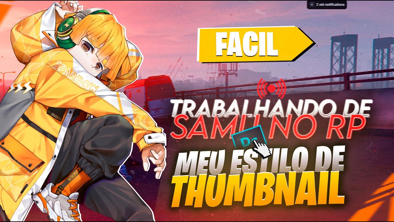 COMO FAZER THUMBNAIL NO PHOSHOP (MEU ESTILO)