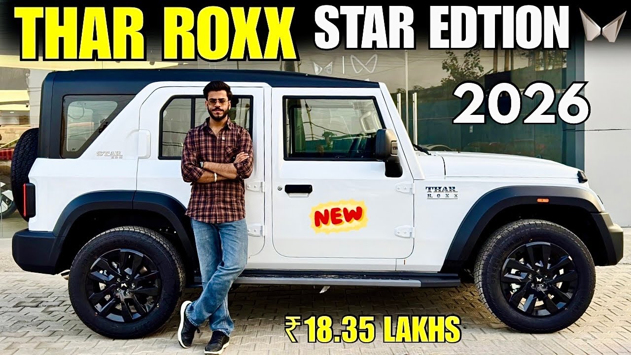 Mahindra Thar Roxx Star Edition 2026 Detailed Review ✅ Thar Roxx Diesel Automatic Price & Features 🔥