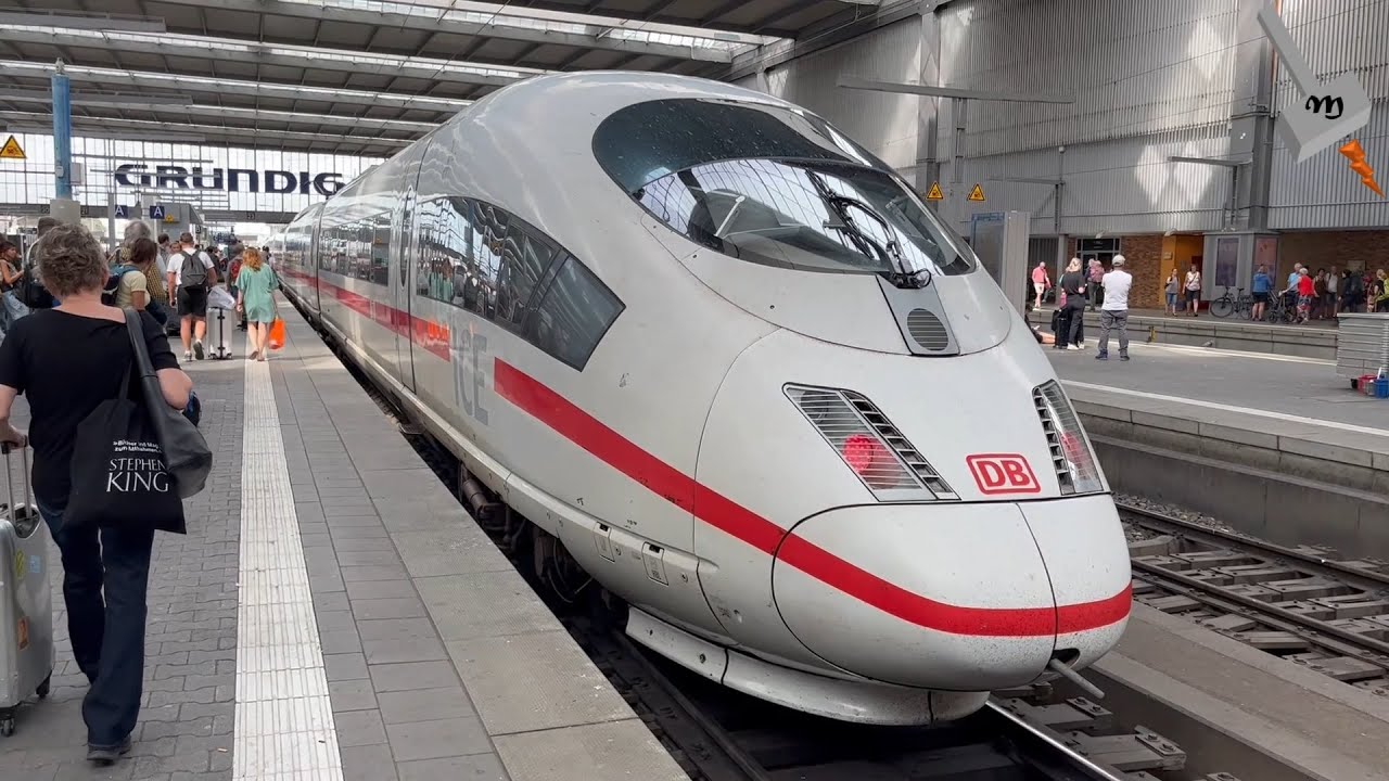 Ride in DB ICE High Speed Rail From Munich to Berlin