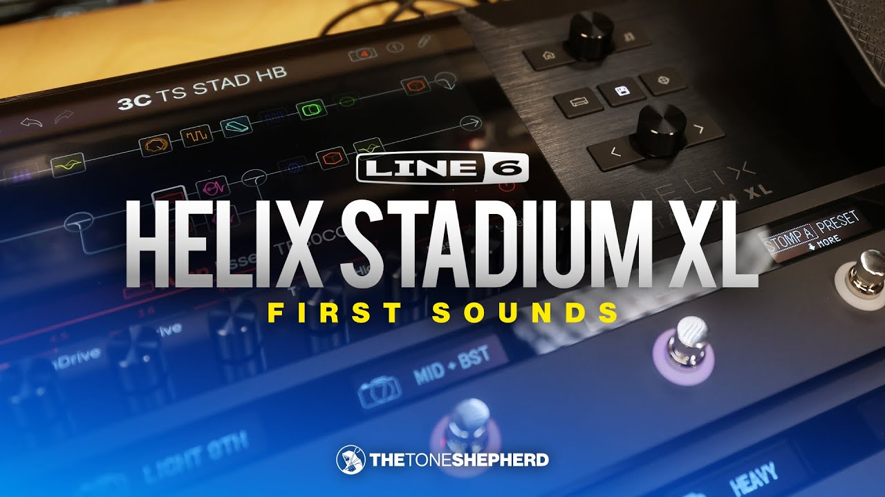 Первые звуки // HELIX Stadium XL // Фирменный пресет с усилителями Agoura??