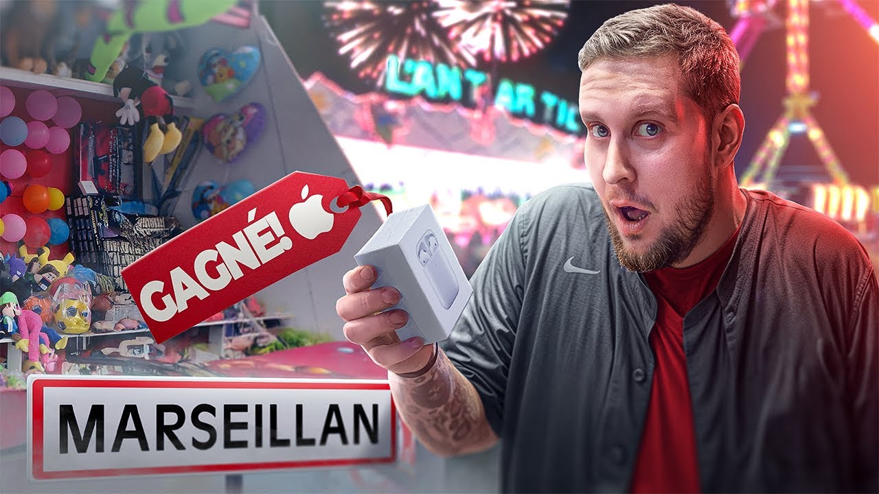 Je suis BANNI de cette F&Ecirc;TE FORAINE parce que je GAGNE beaucoup trop de LOTS (AirPods 4) 🎡😱
