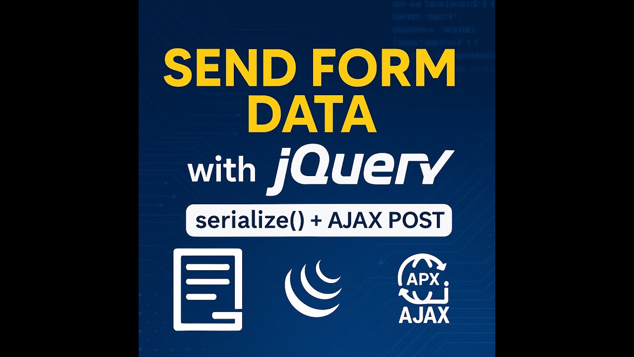 jquery send form data using serialize method