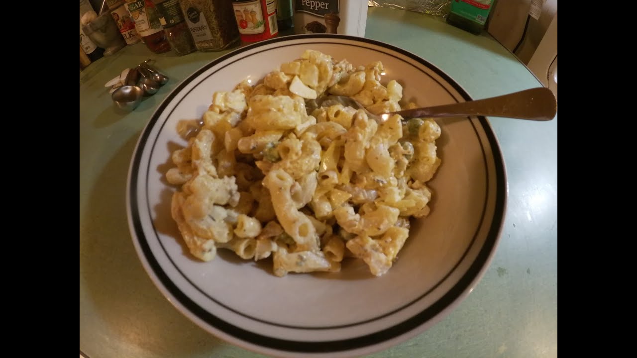 Depression Era Chicken and Macaroni Cold Salad. Perfect Salad for the Pandemic!