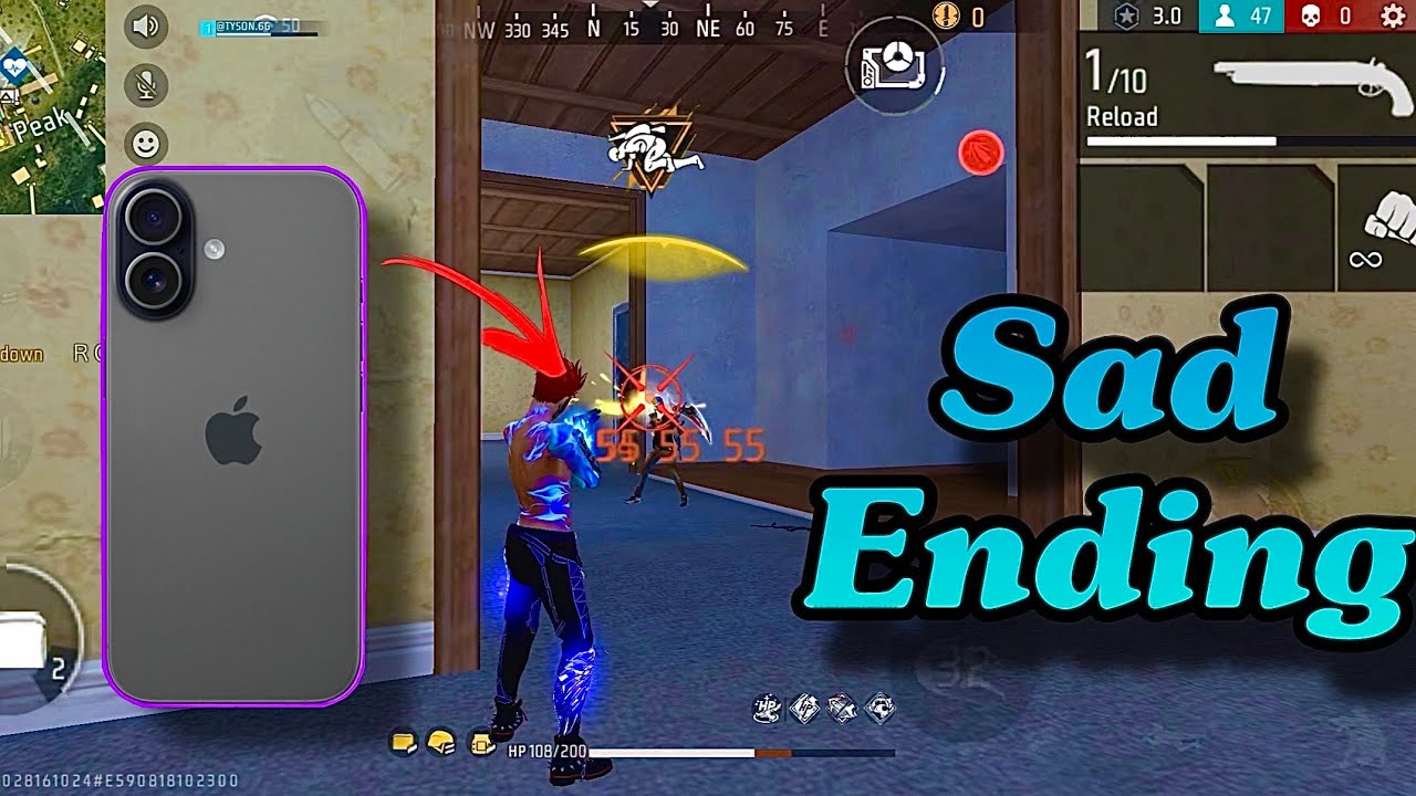 SOLO VS SQUAD Full Gameplay on iPhone 17 😱 Free Fire Test | Sad Ending 💔