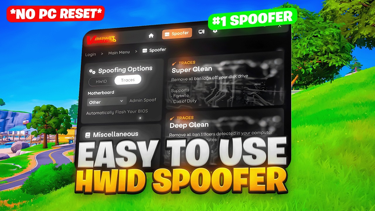 EASY TO USE HWID Spoofer - UNBANNED In ANY Game! (No PC Reset!)