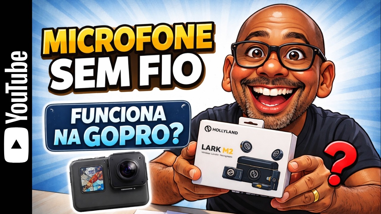 Microfone sem fio LARK M2 funciona na moto? Teste real com GoPro #hollyland