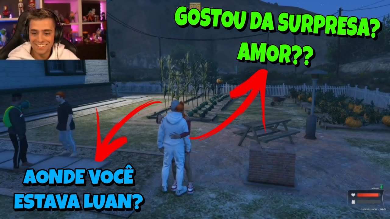 LUAN REENCONTRA KIM! - MUITAS EMO&Ccedil;&Otilde;ES!! GTA RP - LOUD CORINGA