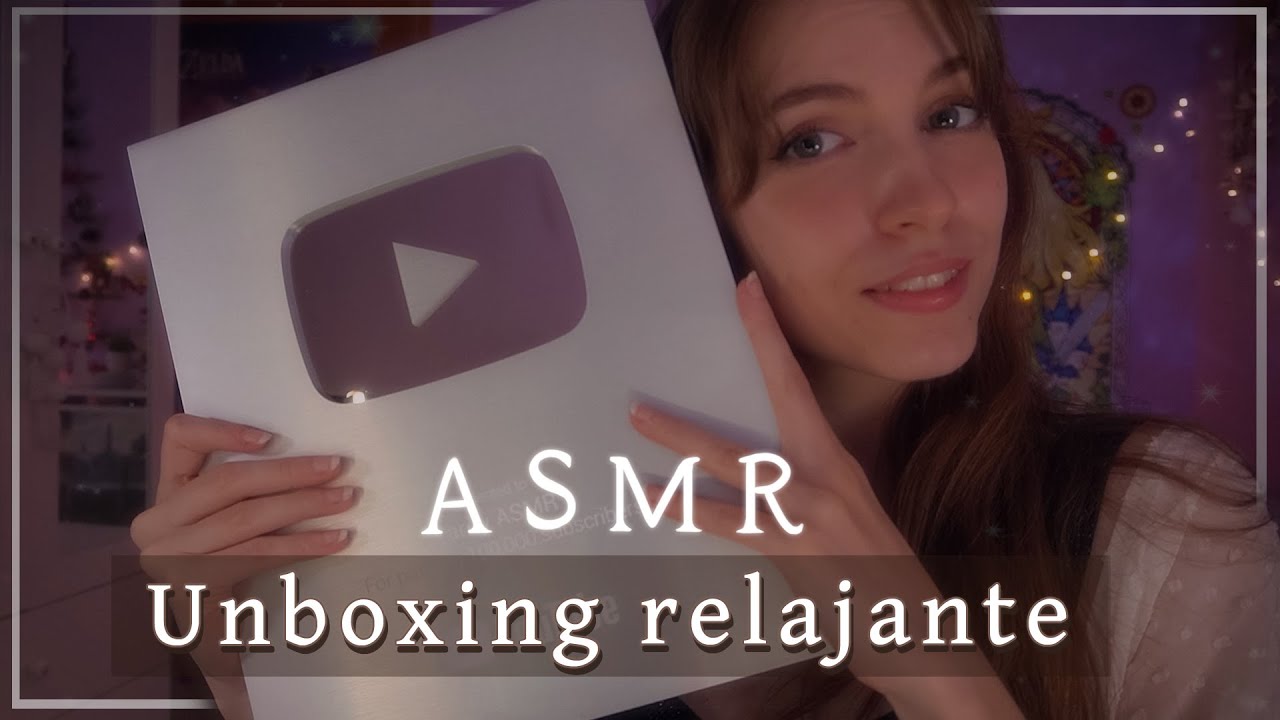 ASMR PLACA 100K | Unboxing relajante, tapping y sonidos de plástico ❤️🎁