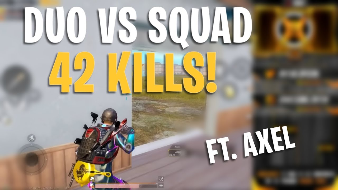 DUO VS SQUADS [42 K1LLS] CON UNO DE LOS MEJORES DE SUDAMERICA! FT. AXEL PUBG MOBILE / MITEK