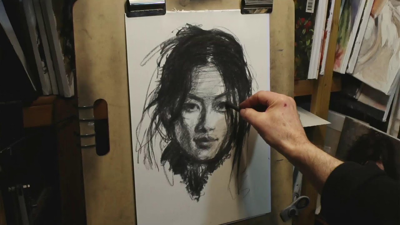 Drawing a face from the front