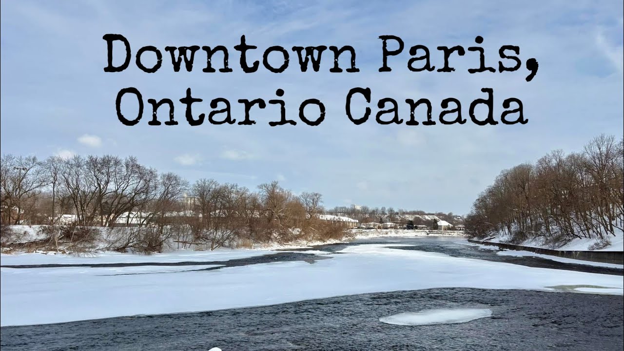 WALKING AROUND DOWNTOWN PARIS ONTARIO | CANADA🇨🇦 #snow   #fyp #ofwsacanada 