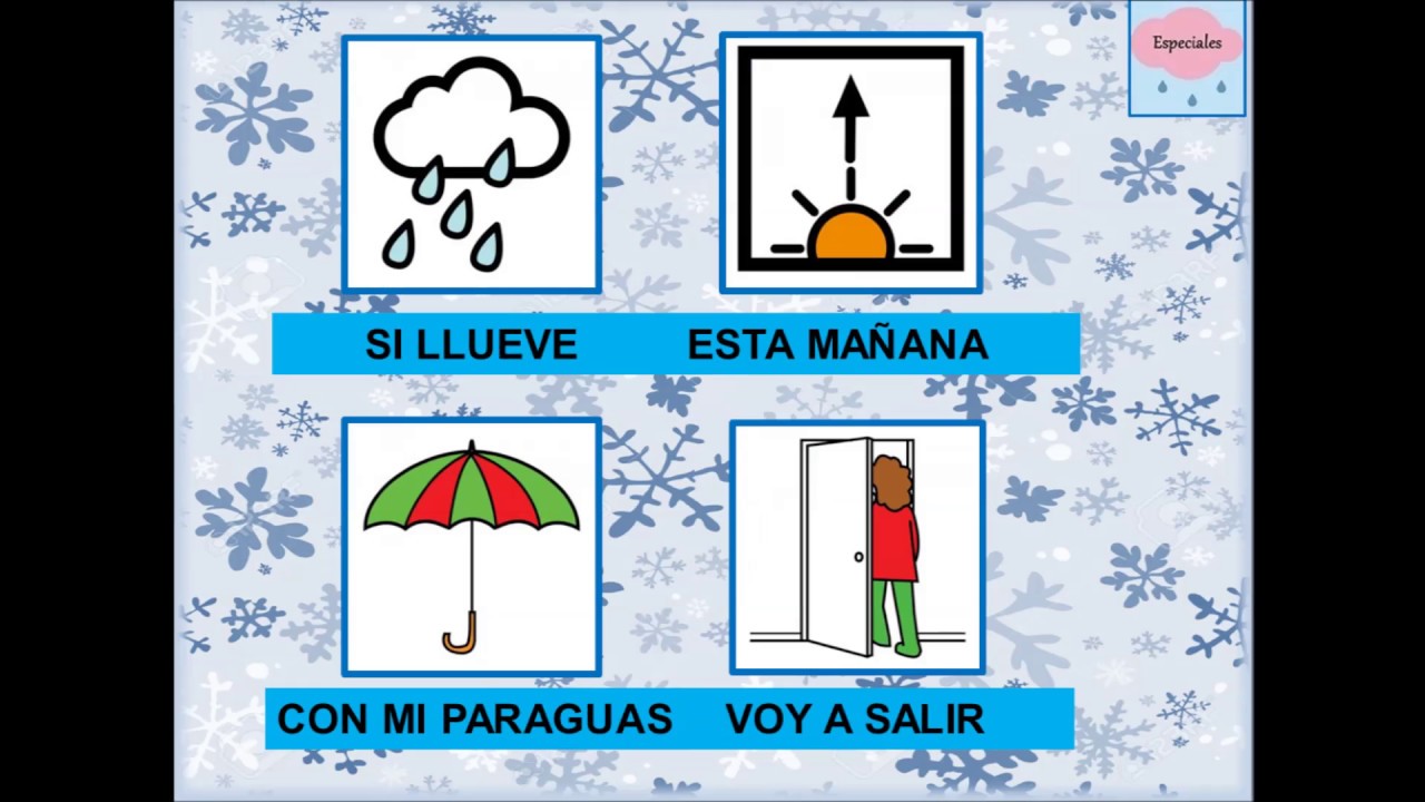 Canción Invierno con Pictogramas Hace mucho frío