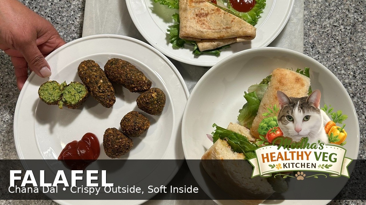 Crispy Homemade Falafel | Healthy Vegan Protein Recipe | Medha’s Healthy Veg Kitchen