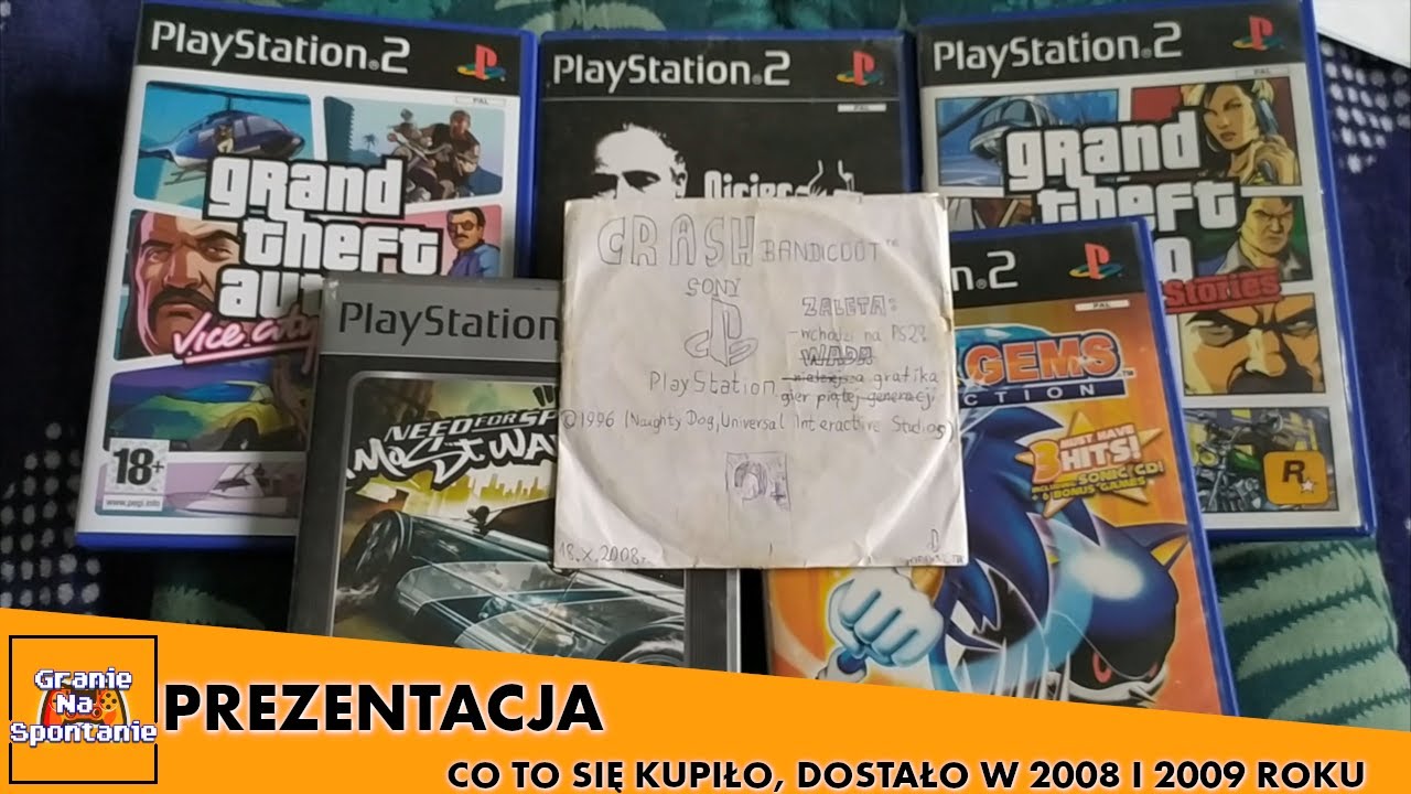 Kolekcja gier na konsole z 2008 i 2009 roku