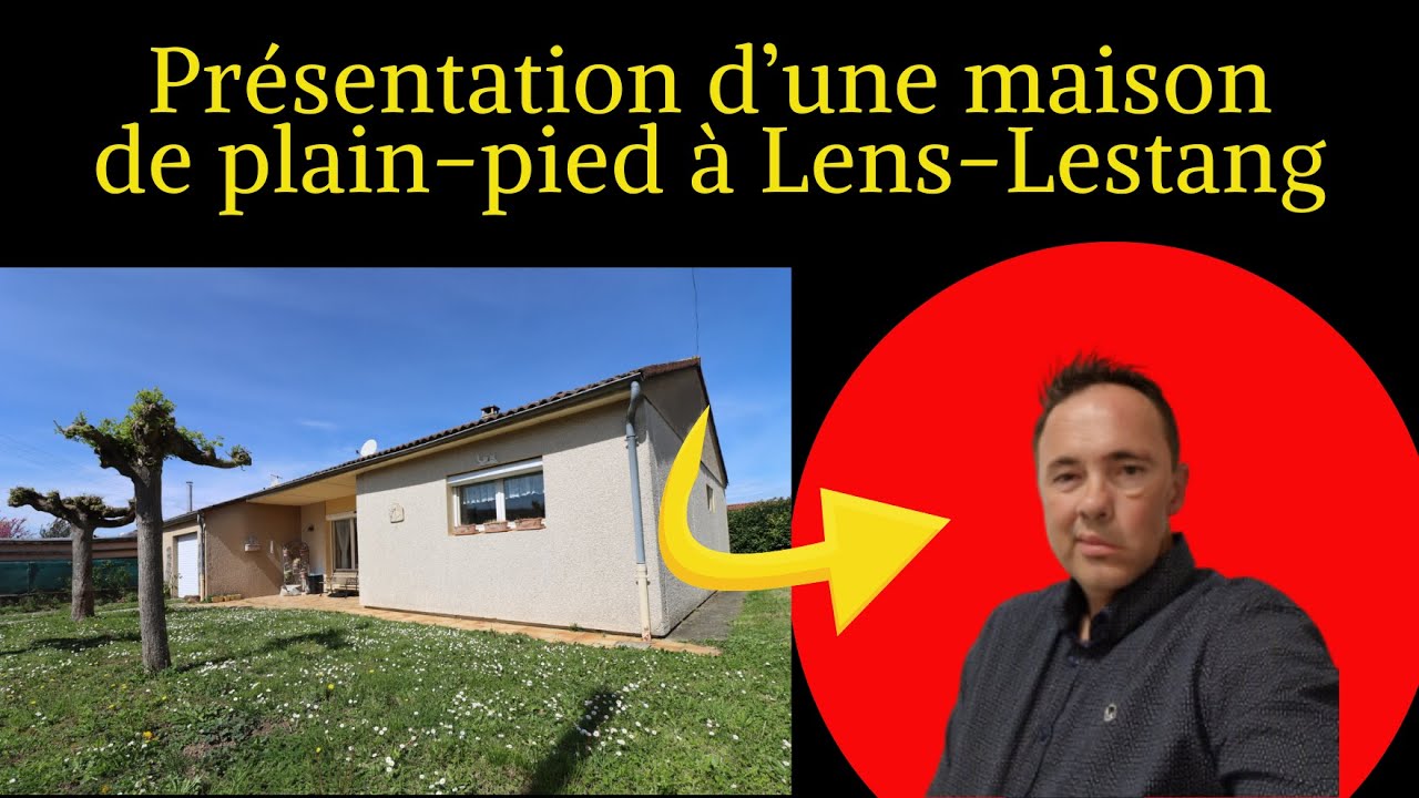 Présentation d'une maison de plain-pied sur la commune de Lens Lestang par frédéric Hermange