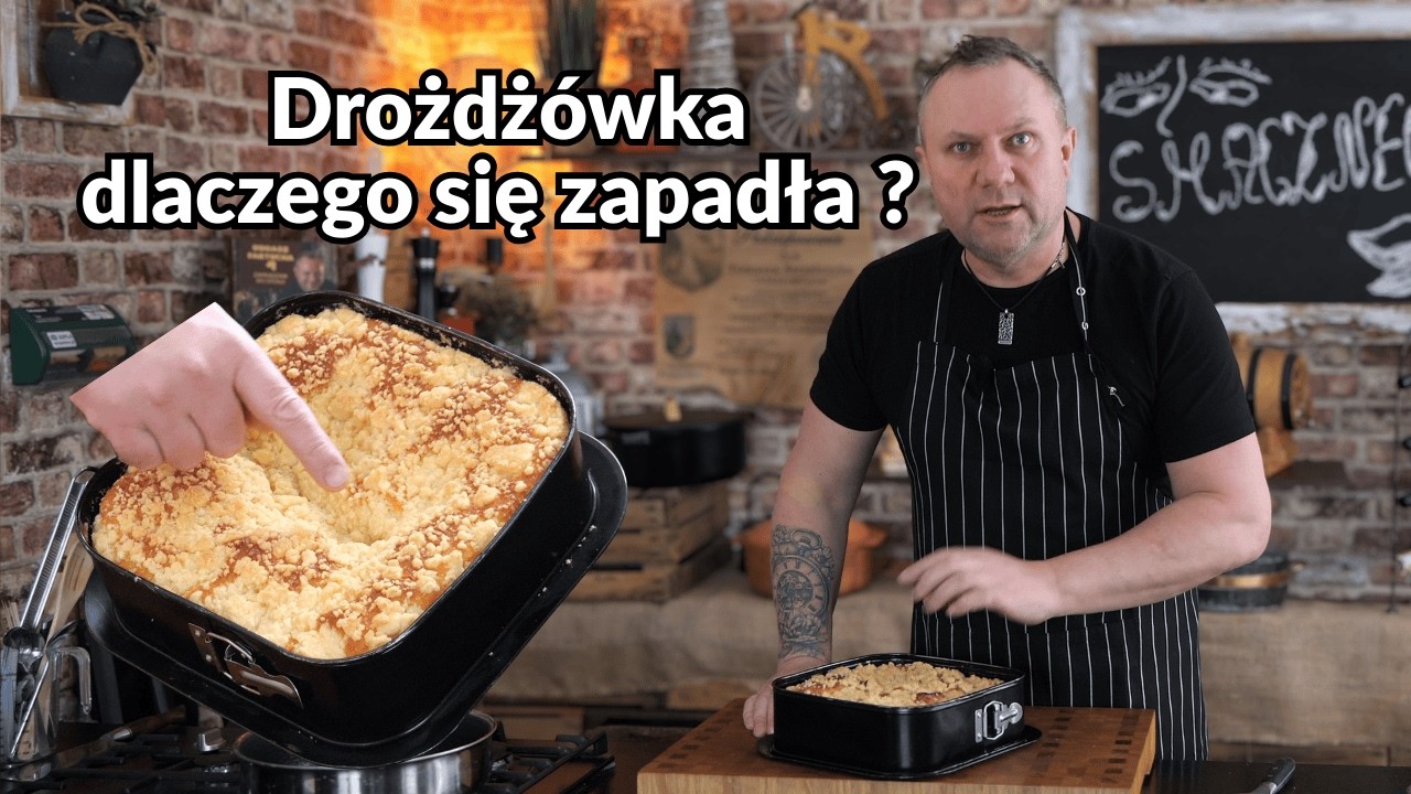 Maślana  drożdżówka na zaparce  i spektakularna katastrofa - dlaczego się zapadła? /Oddaszfartucha