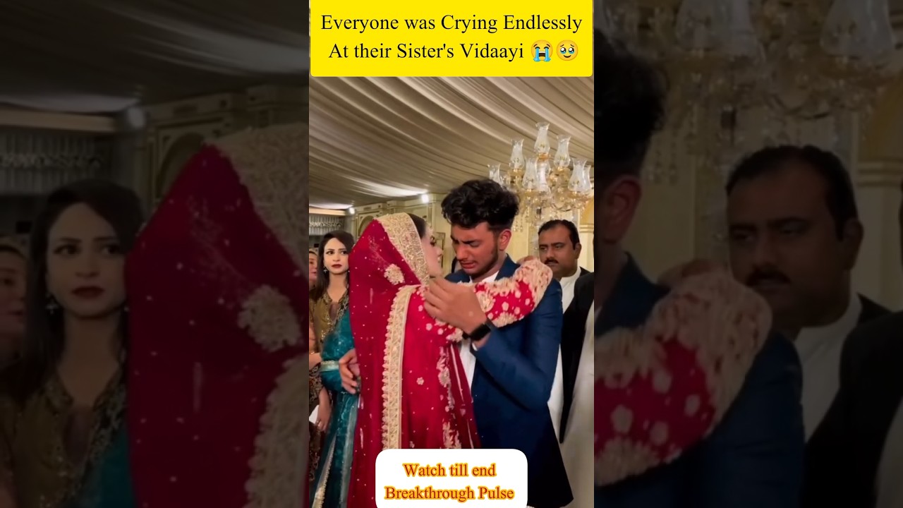 Everyone was crying at their sister's wedding after seeing their brother cry 😢😭#shorts