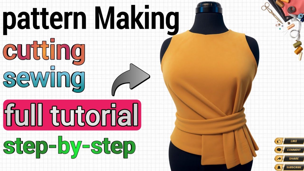 Complete Pattern Making, Draping, Cutting & Sewing Tutorial | Step-by-Step Fashion Design
