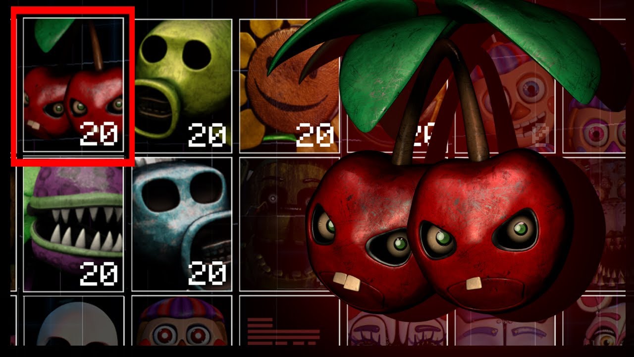 Опасное растение, CherryBomb! Plants Vs Zombies + FNaF! (UCN Мод)