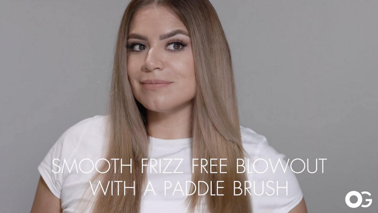 How to Get a Smooth Frizz Free Blowout with a Paddle Brush | Olivia Garden