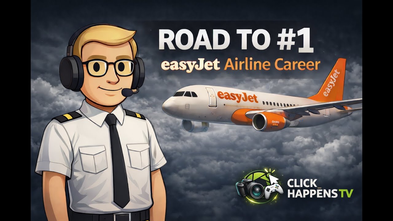 EP6 – EasyJet Airline Career  | Luton→Barcelona | A Pilot’s Life 2 JFO Career | MSFS24