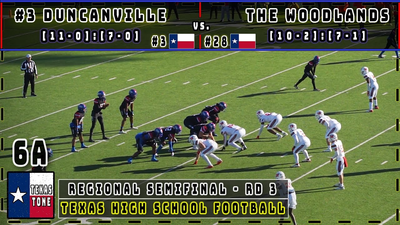 #3 Duncanville vs The Woodlands Football || [Regional Semifinal] [FULL GAME}
