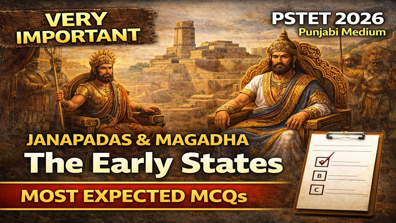 The Early States | PSTET History | Punjabi Medium | Important MCQs & Explanation | Social Science