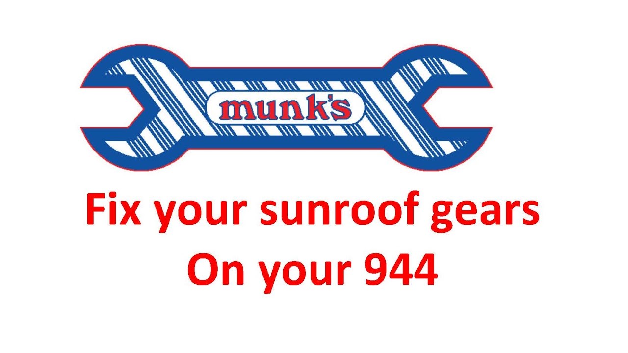 Porsche 944 Sunroof Repair- Munk's Motors