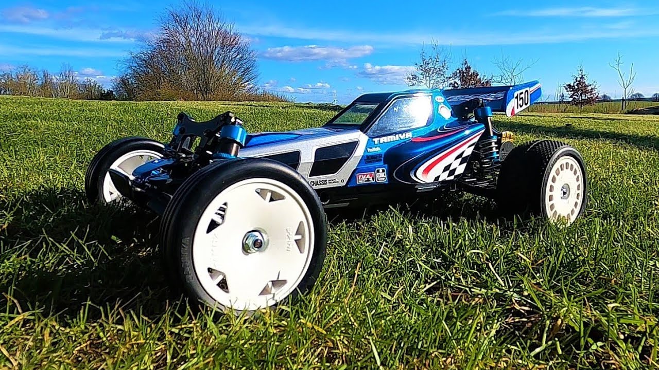 Tamiya DT-03 Racing Fighter 16T Brushless 1/10 2WD Buggy RC Car - Lockdown Backyard Maiden Run!
