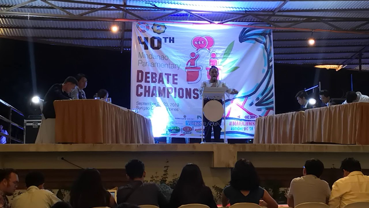 Grand Finals - 40th Mindanao Parliamentary Debating Championship