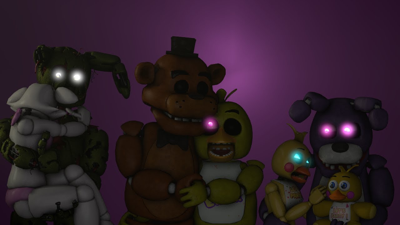 Freddy x chica springtrap x mangle toy chica x bonnie