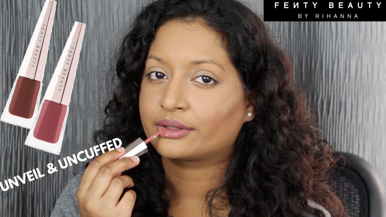 Fenty Beauty Stunna Lip Paint Uncuffed and Unveil Swatches