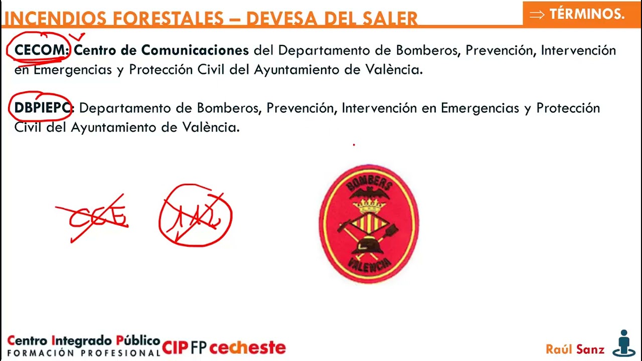 PROCEDIMIENTO DE ACTUACION    INCENDIO FORESTALES SALER