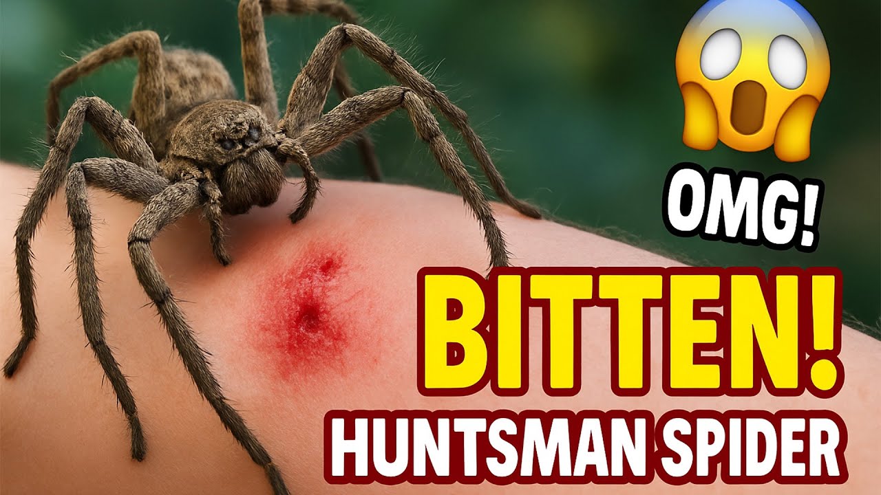 Huntsman Spiders Bites
