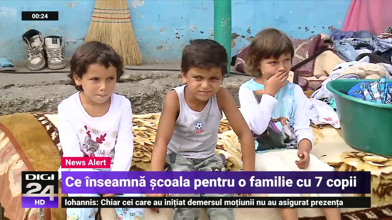 Cei 7 copii orfani de tată care vor să meargă la școală: „Dacă nu ştii să citeşti, te duci cu ziua”
