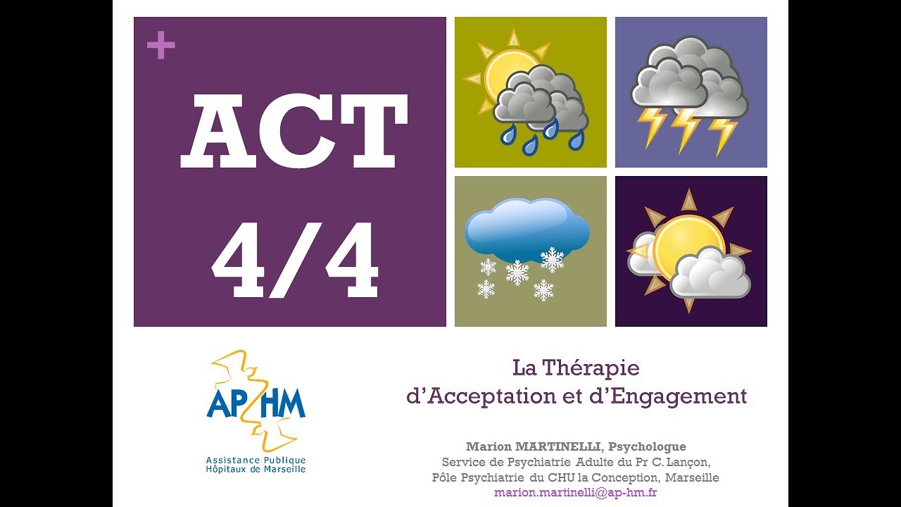 La thérapie d'acceptation et d'engagement (ACT) 4/4 - Marion MARTINELLI