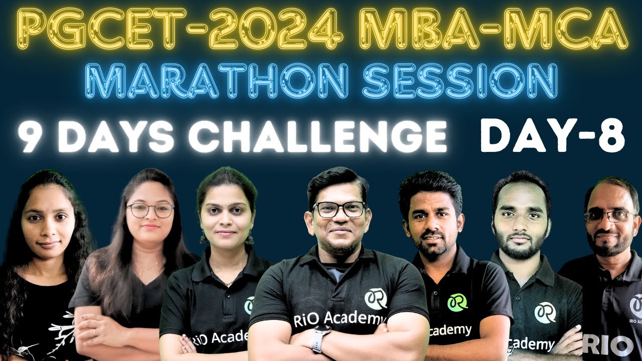 PGCET MBA/MCA -2024 : General Awareness |Marathon Session | PYQ | Day-8 #pgcet2024 #pgcetmba