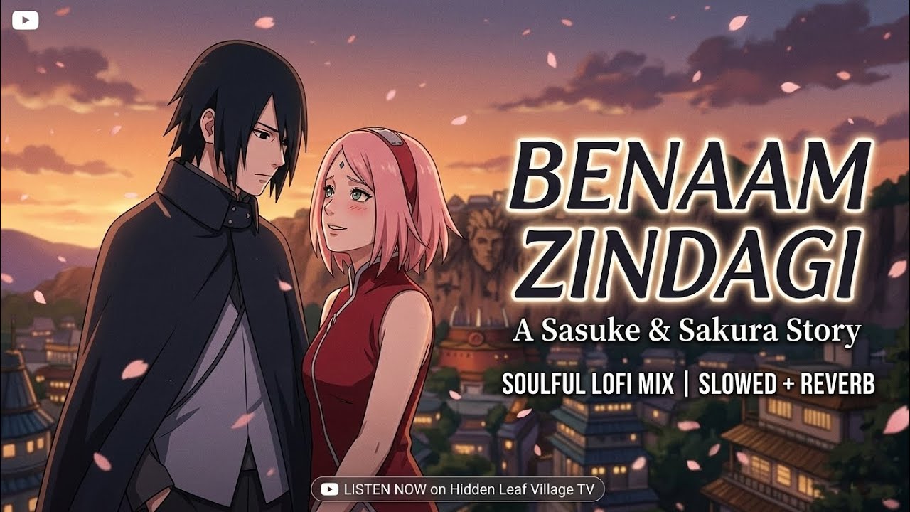 BENAAM ZINDAGI 💔 | Sasuke & Sakura AMV | Slowed + Reverb | Emotional Lofi Mix